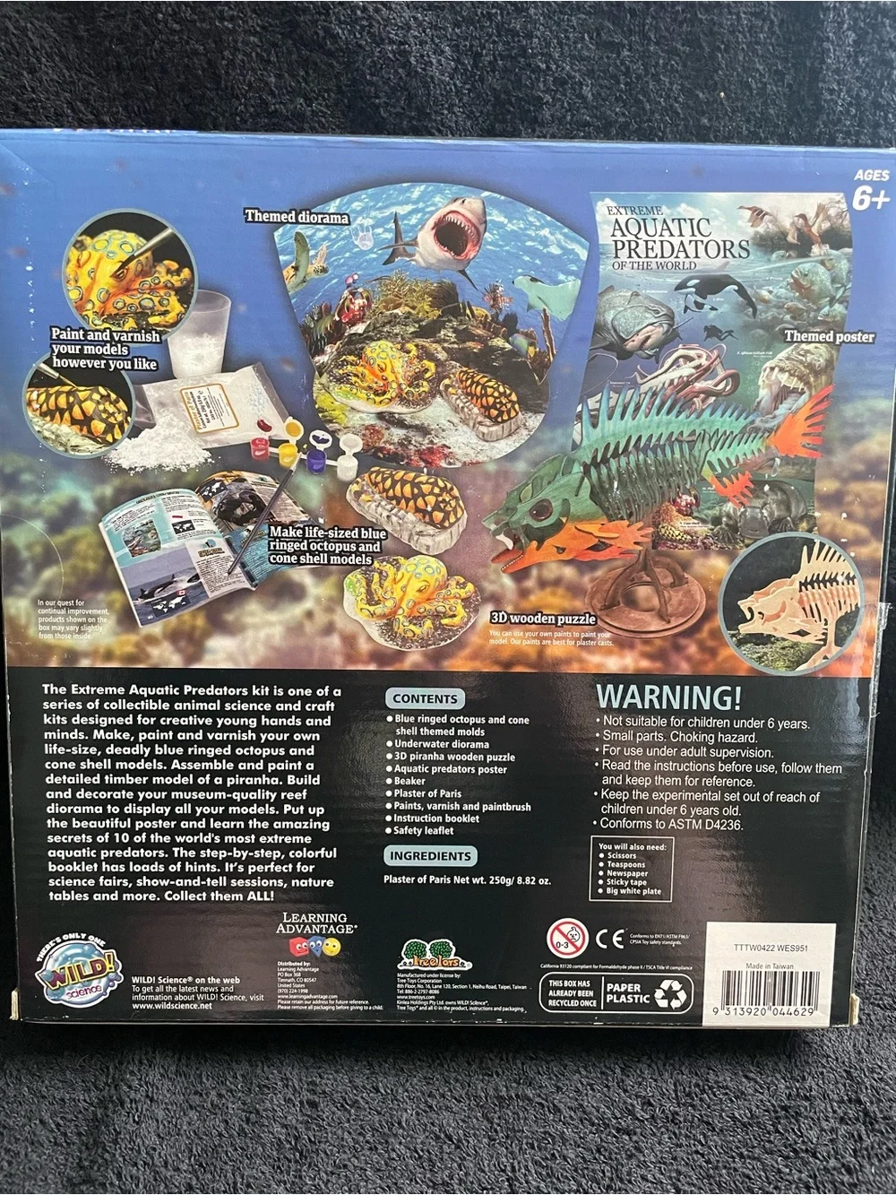NIB Wild Environmental Science Extreme Aquatic Predators Kit